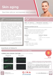 Skin aging & senescence flyer image