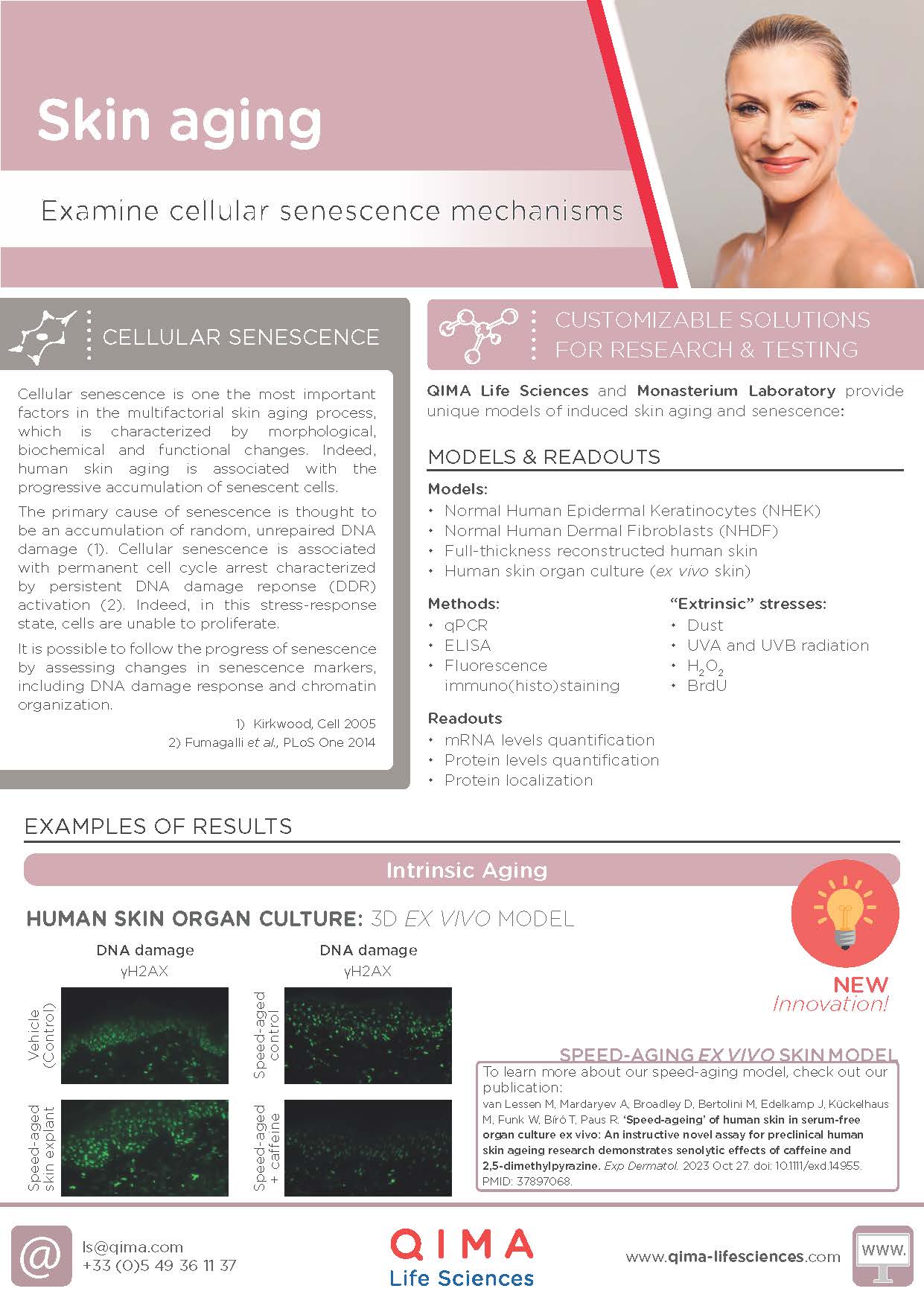 Skin aging & senescence flyer image