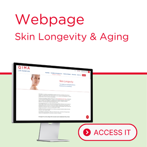 Image of a computer displaying a webpage called "Skin Longevity & Aging"